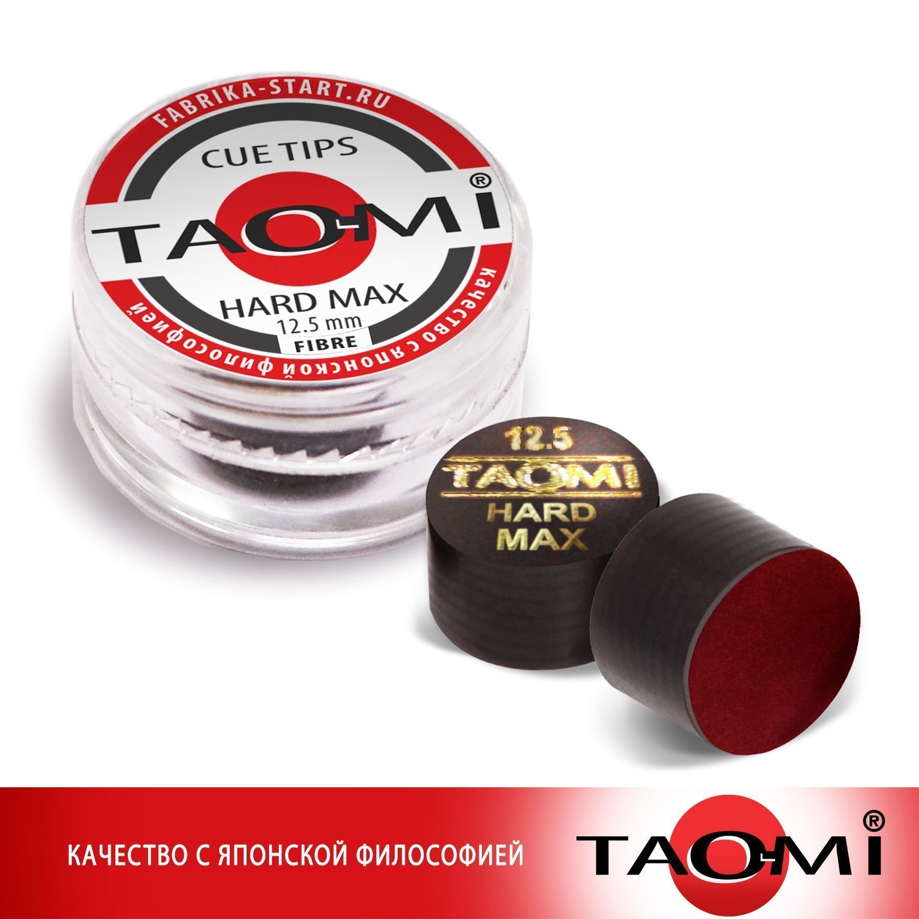 Шоубокс TAO-MI Наклейка для кия TAO-MI 12,5 мм, HARD MAX с фиброй (30 шт)